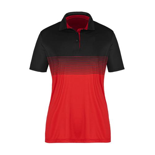 Canada Sportswear  - Patterned Dry Fit Polo Shirt: Women's Cut - S05806 - Red