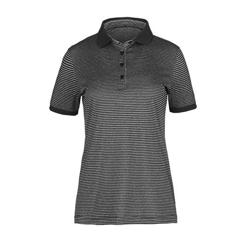 Canada Sportswear  - Patterned Dry Fit Polo Shirt: Women's Cut - S05816 - Black