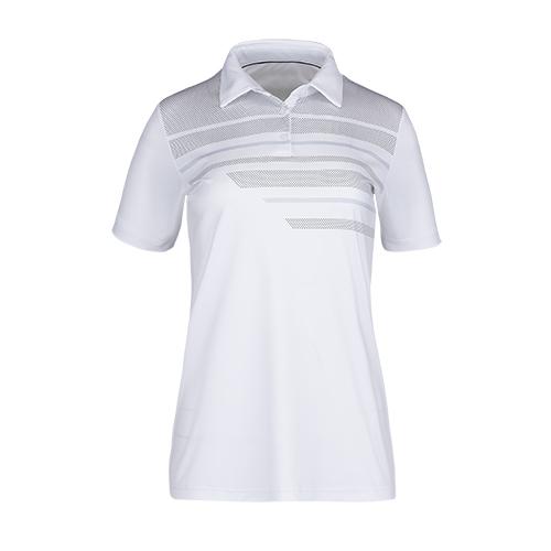 Canada Sportswear  - Patterned Dry Fit Polo Shirt: Women's Cut - S05826 - White/Black