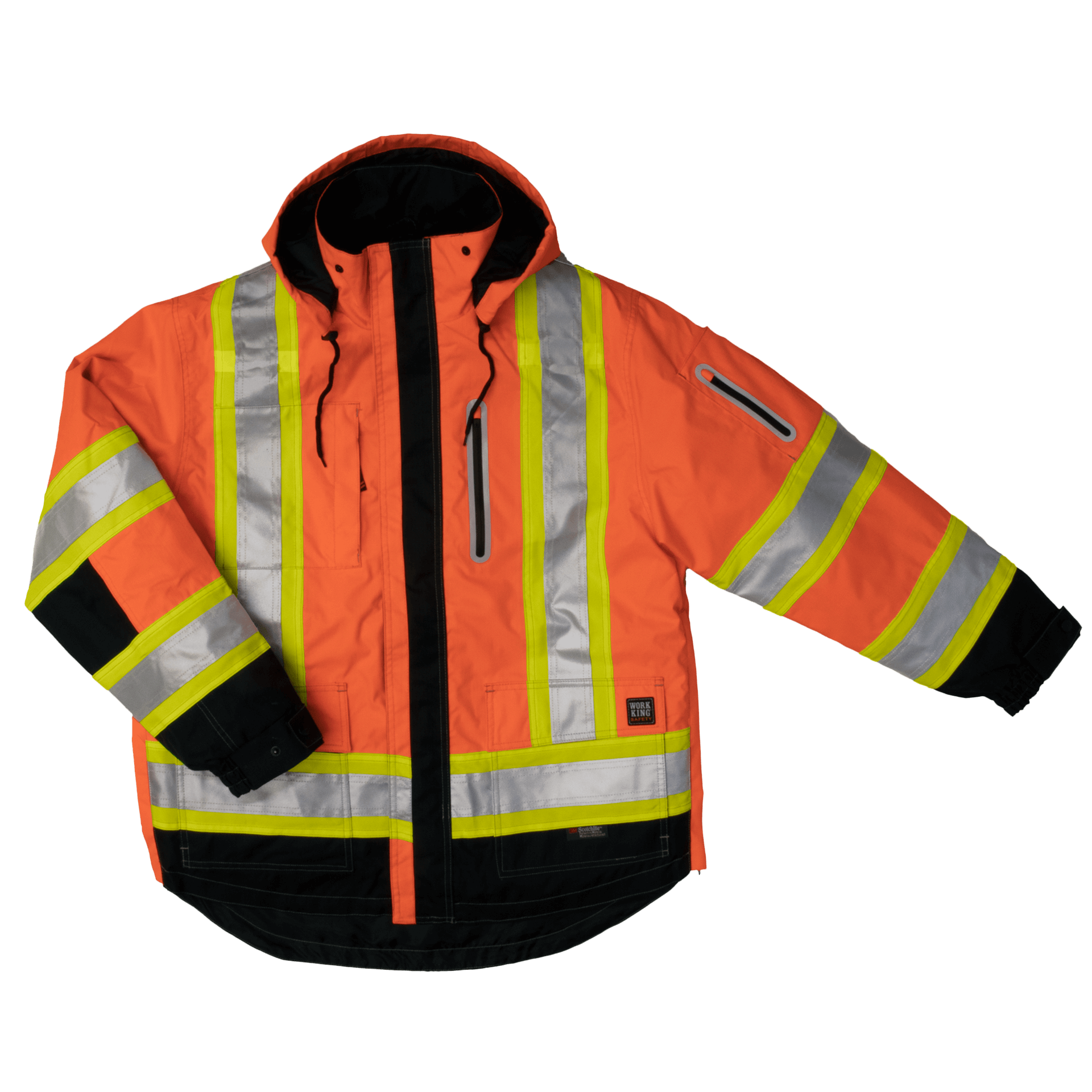 Tough Duck 4-in-1 Safety Jacket - S187 - Fluorescent Orange