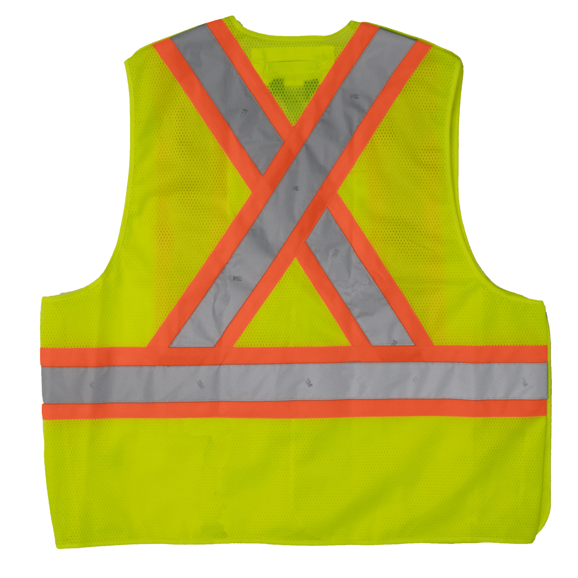 Tough Duck 5-Point Tearaway Safety Vest - S9i0 - Fluorescent Green - back