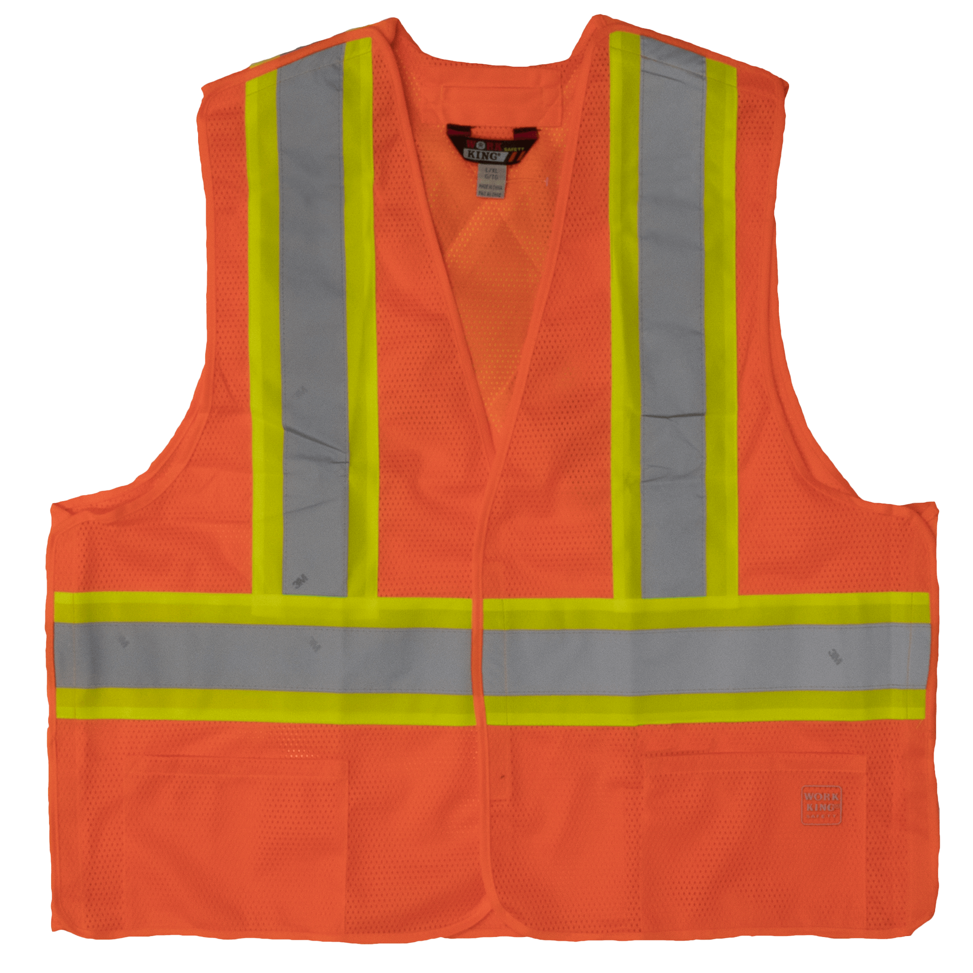 Tough Duck 5-Point Tearaway Safety Vest - S9i0 - Fluorescent Orange