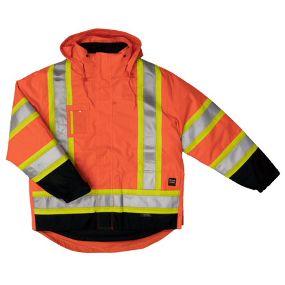 Tough Duck 5-in-1 Safety Jacket - S426 - Fluorescent Orange