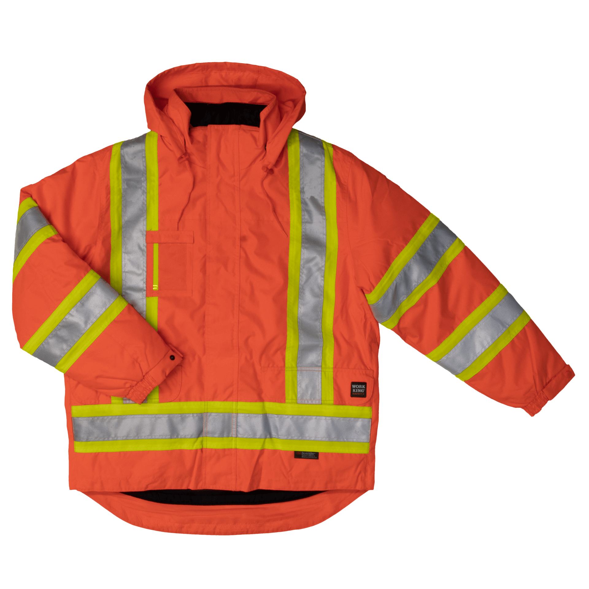 Tough Duck 5-in-1 Safety Jacket - S426 - Solid Orange