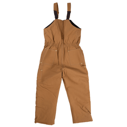 Tough Duck Insulated Bib Overalls - 7537 - Brown - back