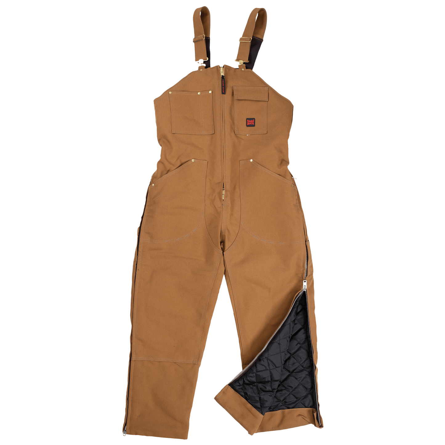 Tough Duck Insulated Bib Overalls - 7537 - Brown