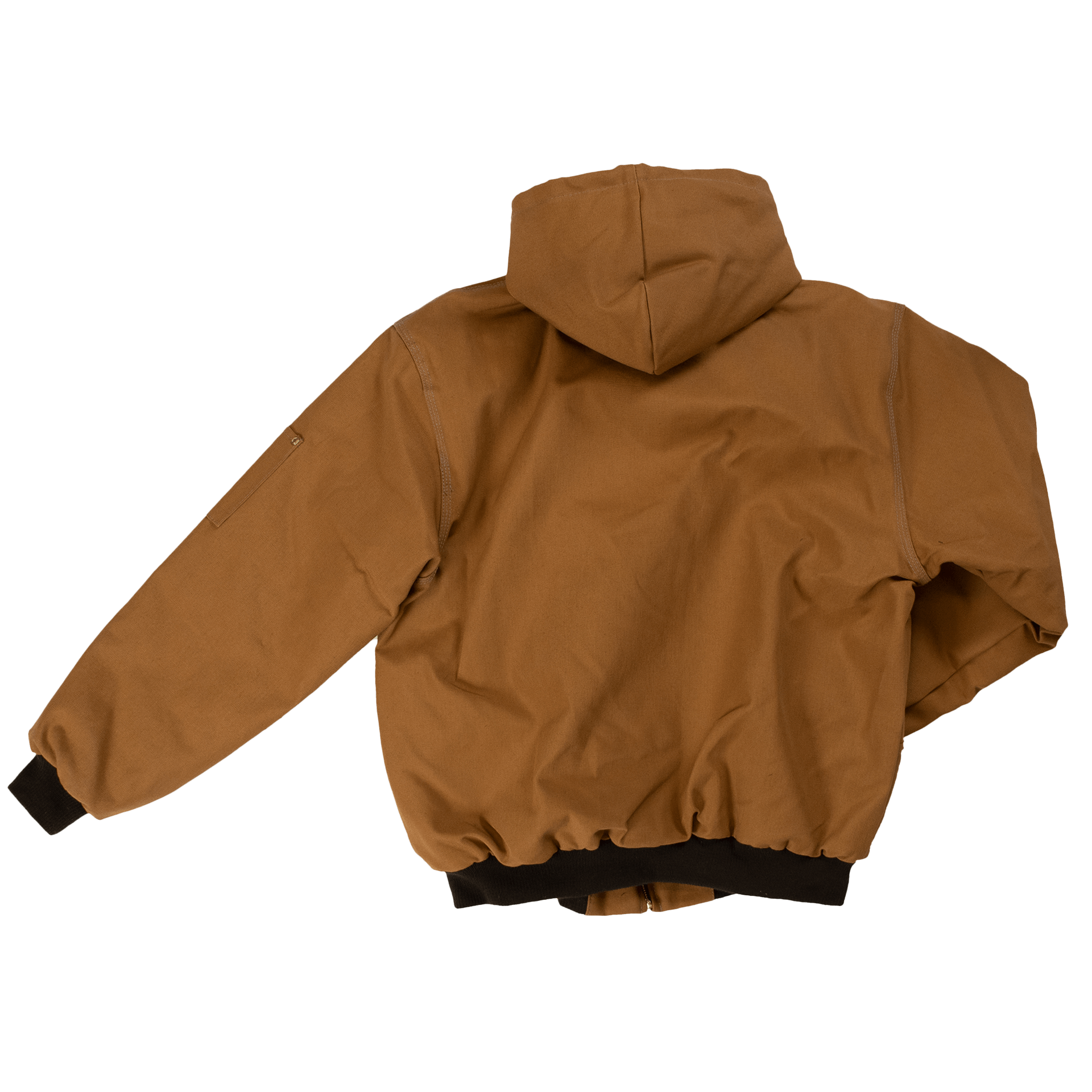 Tough Duck Hooded Bomber Jacket - 5123 - Brown - back