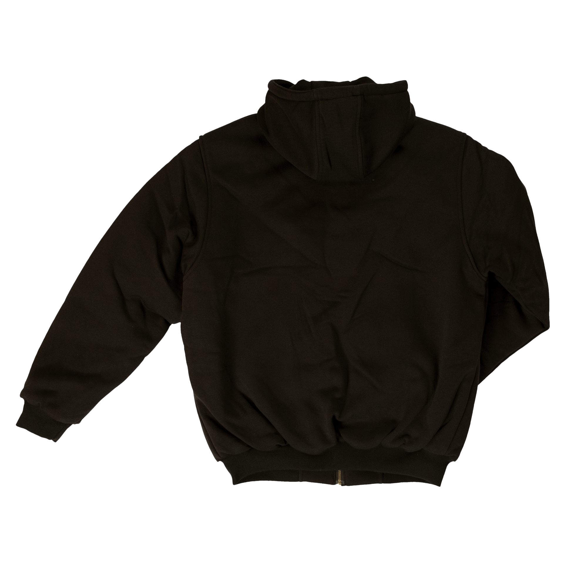 Tough Duck Insulated Zip Hoodie - WJ08 - Black - back