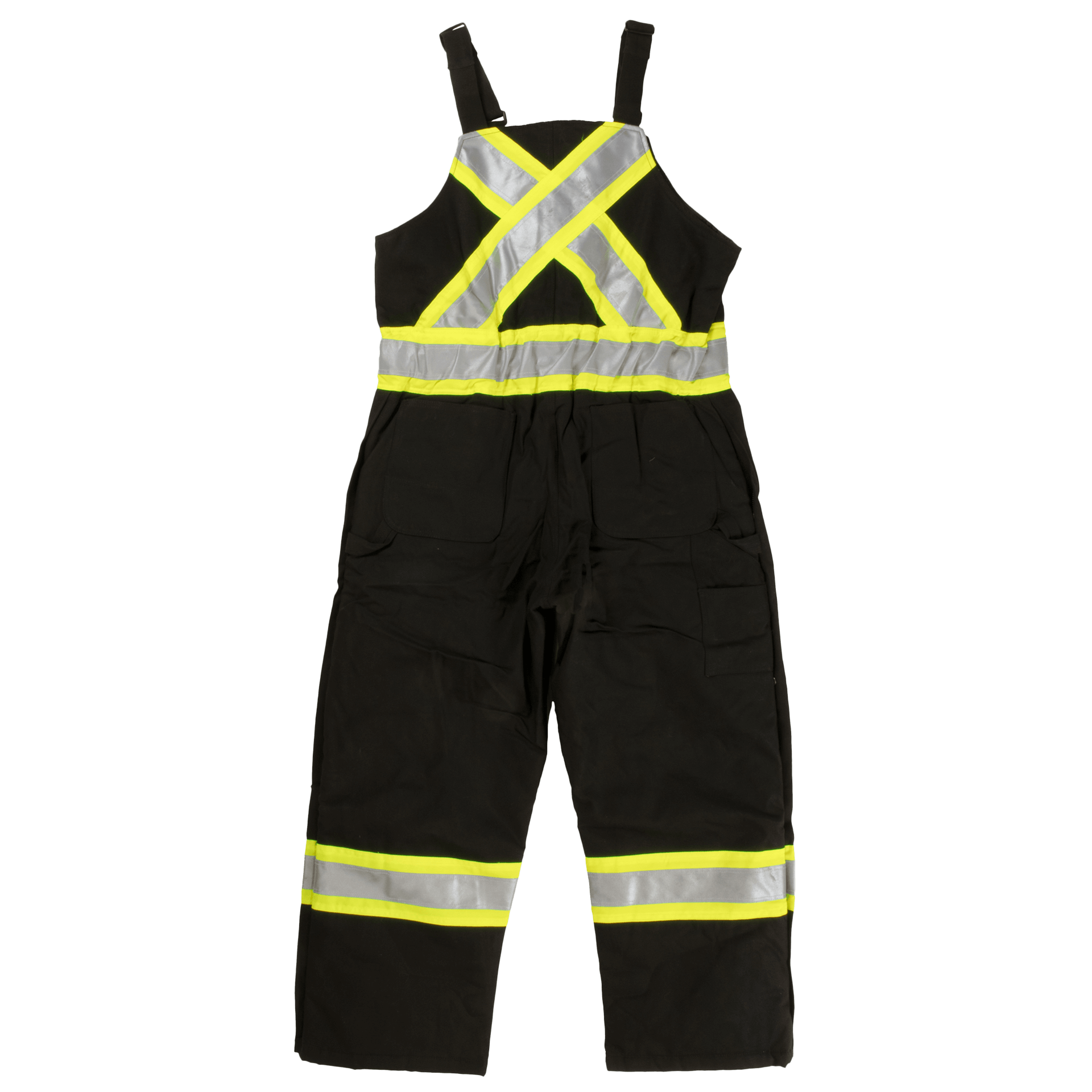 Tough Duck Insulated Safety Overall (Cotton Duck) - S757 - Black - back