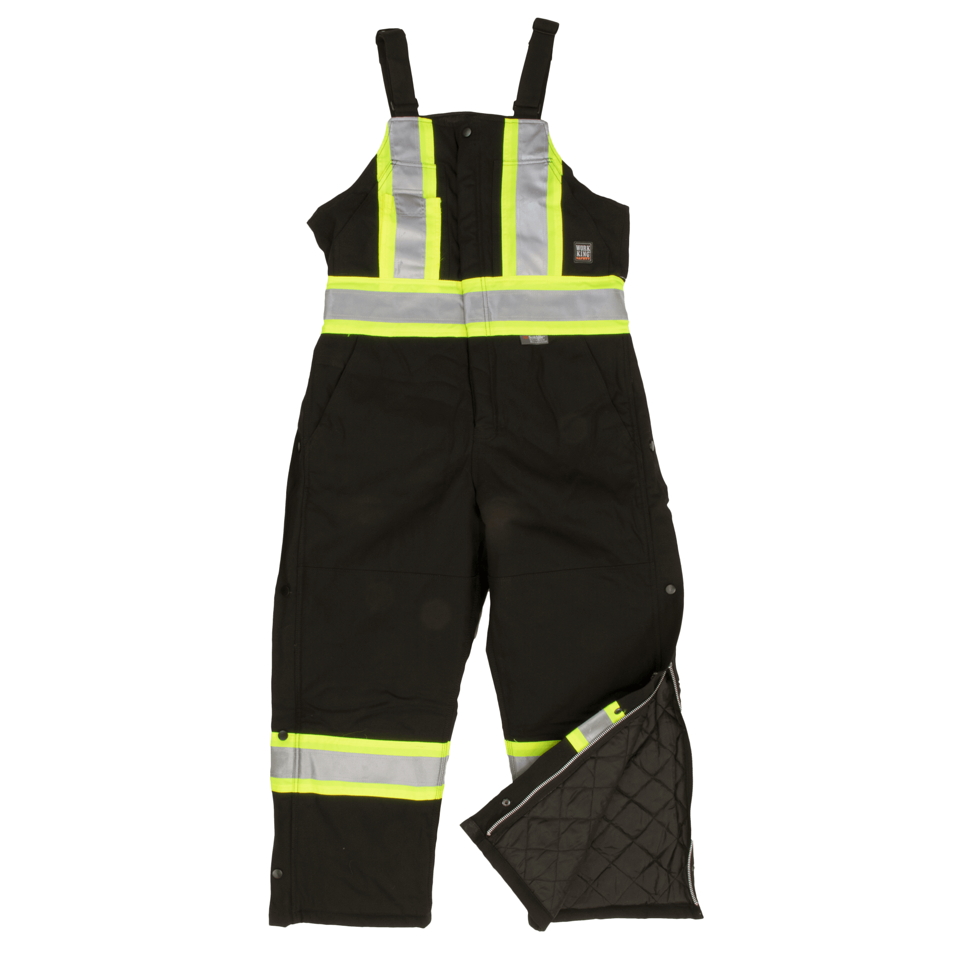Tough Duck Insulated Safety Overall (Cotton Duck) - S757 - Black
