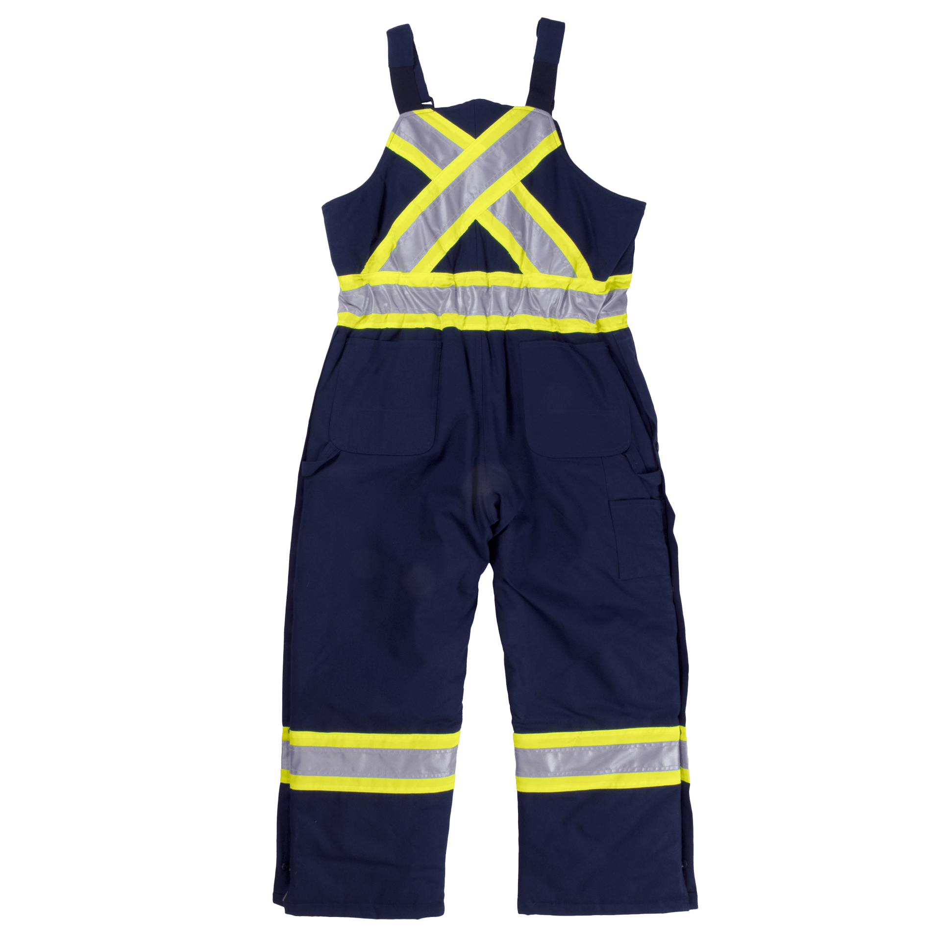 Tough Duck Insulated Safety Overall (Cotton Duck) - S757 - Navy - back