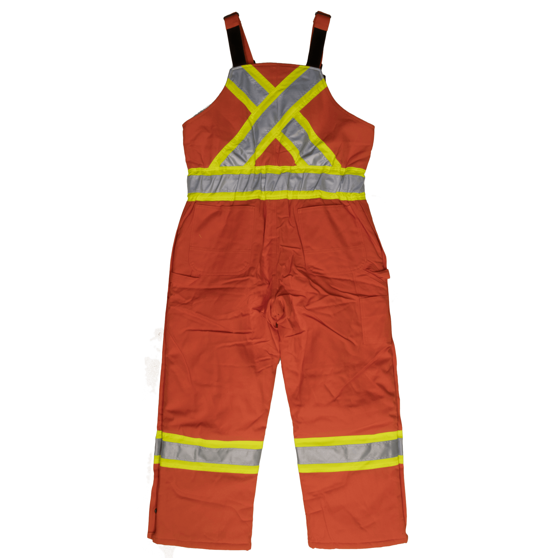 Tough Duck Insulated Safety Overall (Cotton Duck) - S757 - Orange - back