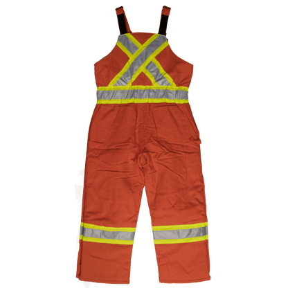 Tough Duck Insulated Safety Overall (Cotton Duck) - S757 - Orange - back