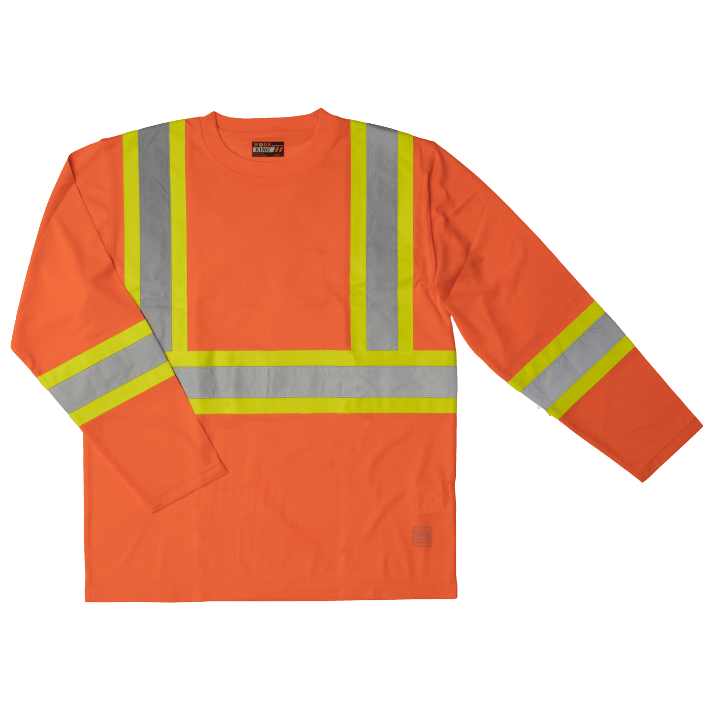 Tough Duck Long Sleeve Safety Shirt - ST10 - Fluorescent Orange