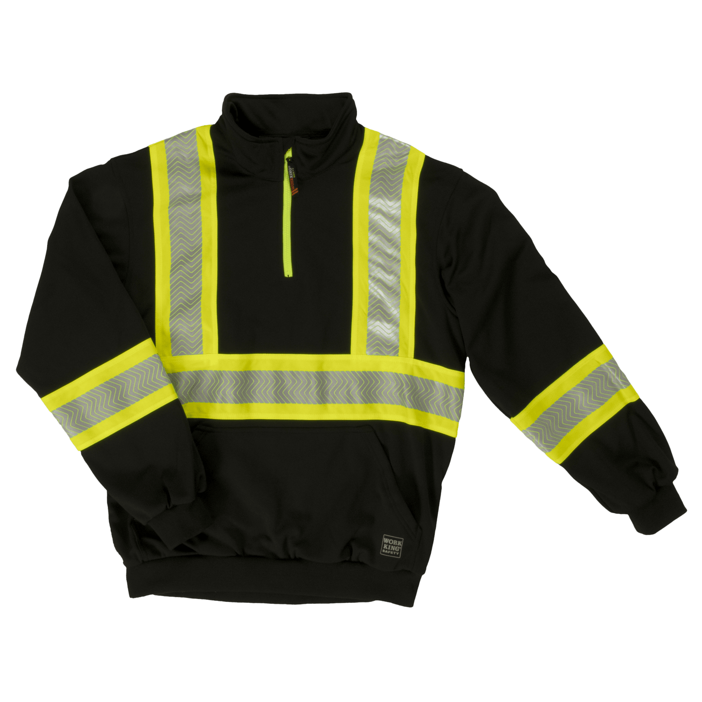 Tough Duck Quarter Zip Safety Pullover - SJ19 - Black