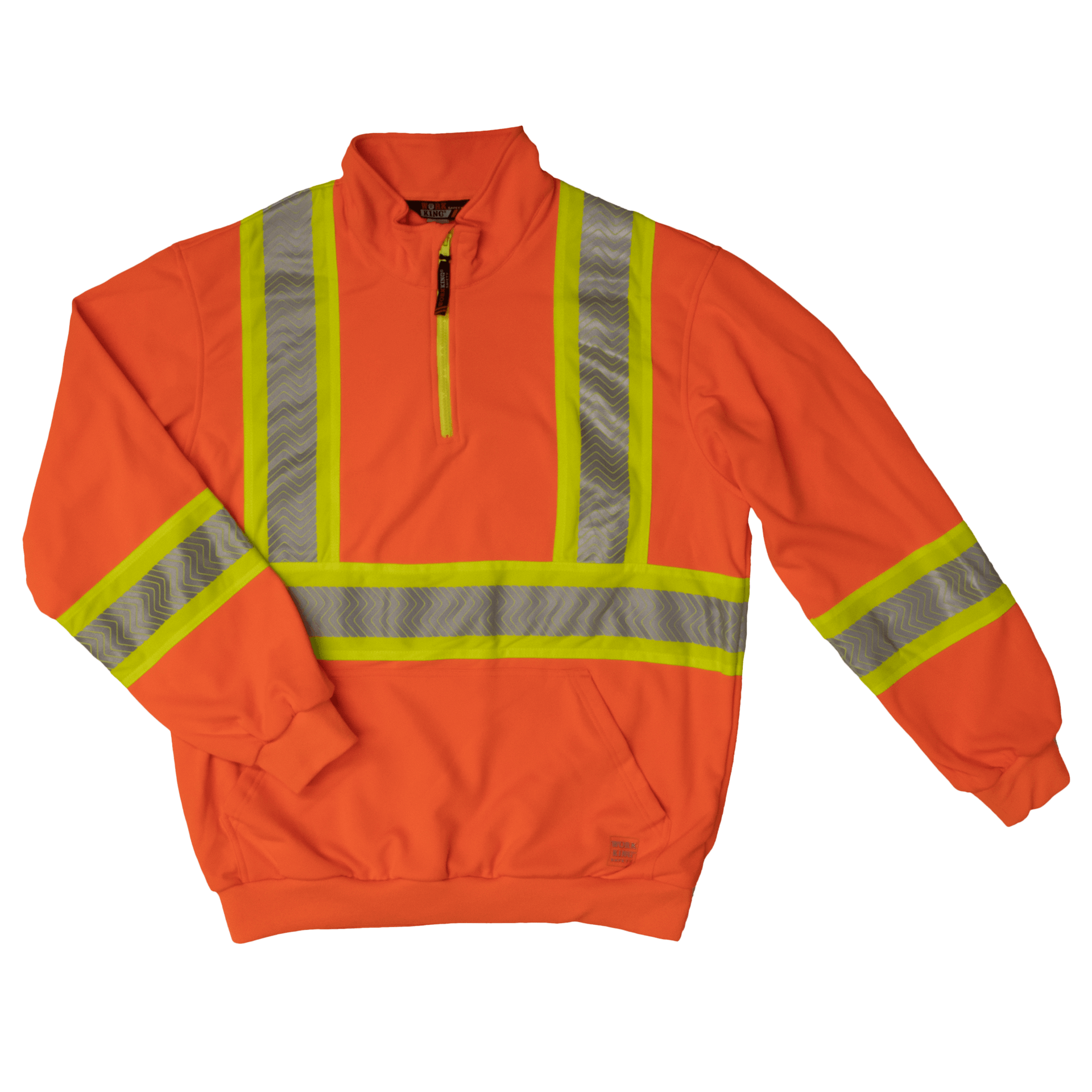 Tough Duck Quarter Zip Safety Pullover - SJ19 - Fluorescent Orange