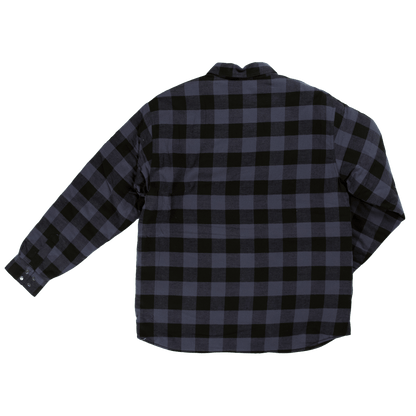 Tough Duck Quilted Flannel Shirt - WS05 - Blue Buffalo Check - back