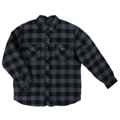 Tough Duck Quilted Flannel Shirt - WS05 - Blue Buffalo Check