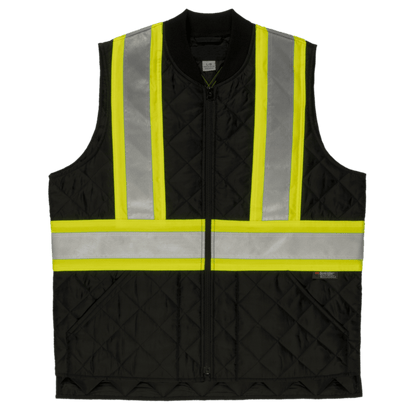 Tough Duck Quilted Safety Vest - SV05 - Black