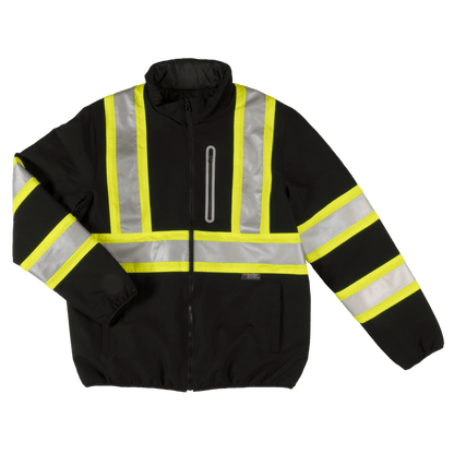 Tough Duck Reversible Safety Jacket - SJ27 - Black