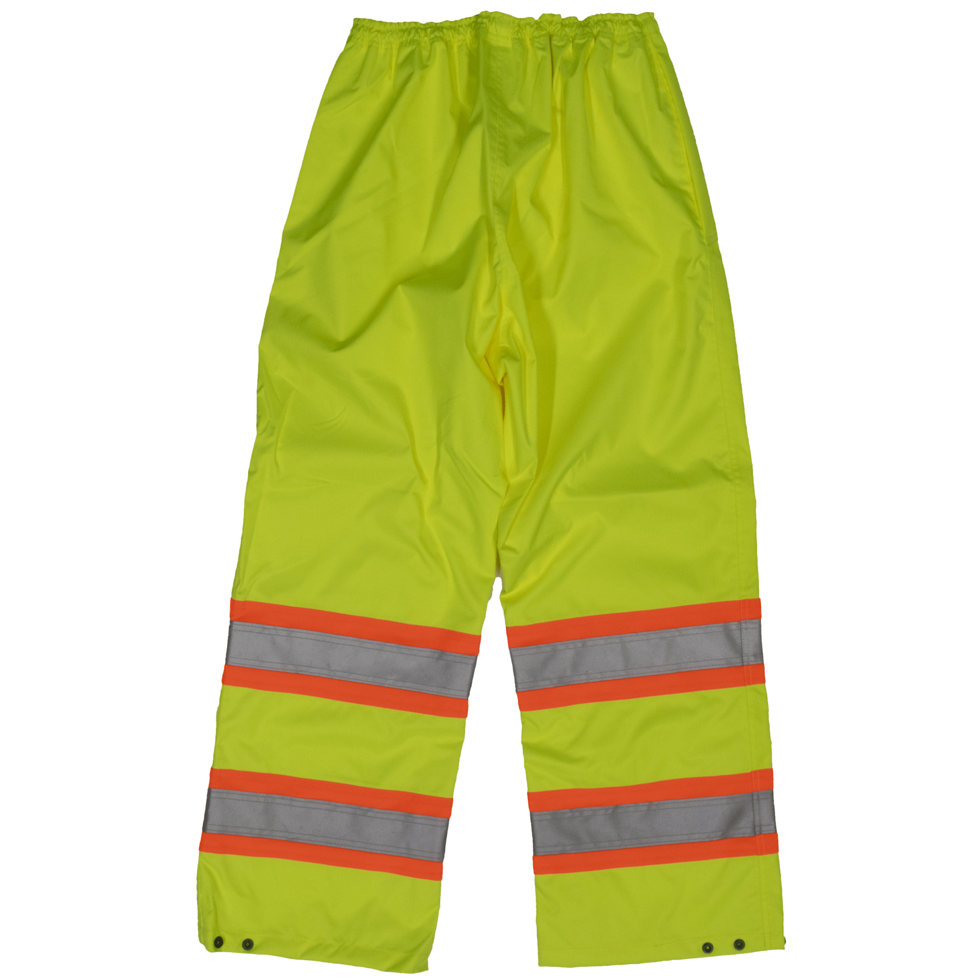 Tough Duck Safety Rain Pant - S374 - Fluorescent Green - back