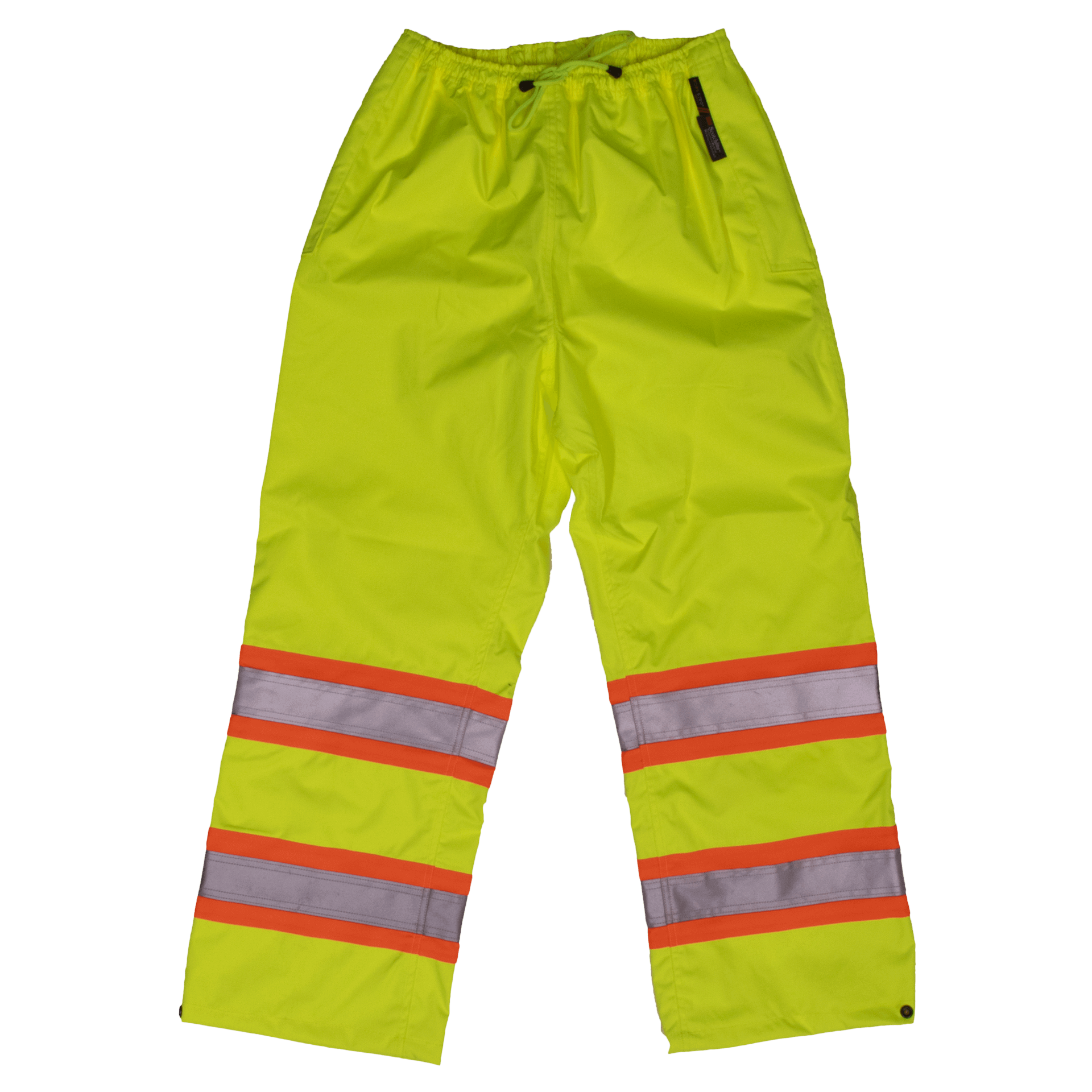 Tough Duck Safety Rain Pant - S374 - Fluorescent Green