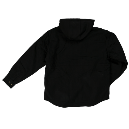 Tough Duck Sherpa Lined Duck Shirt - WS03 - Black - back