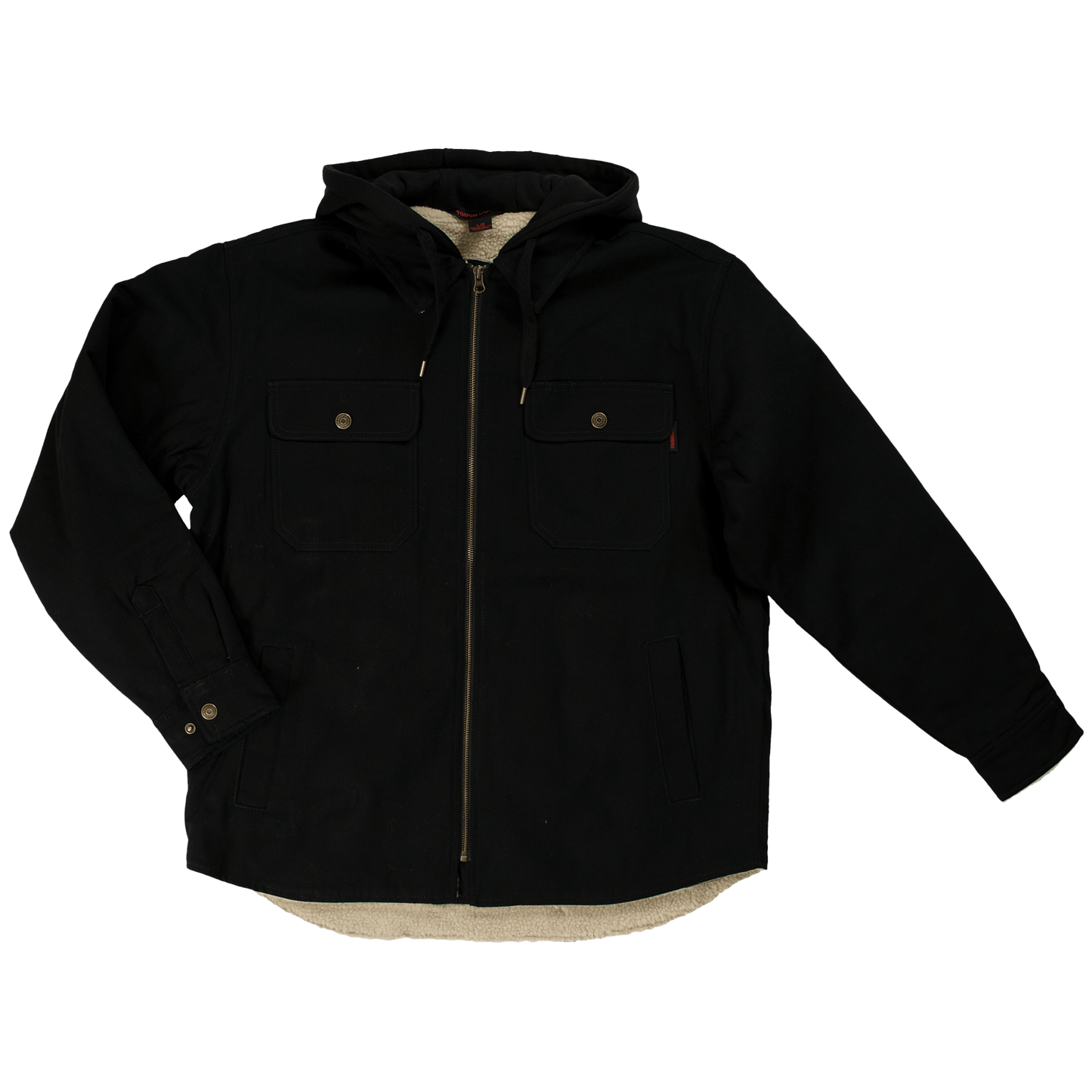 Tough Duck Sherpa Lined Duck Shirt - WS03 - Black