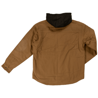 Tough Duck Sherpa Lined Duck Shirt - WS03 - Brown - back