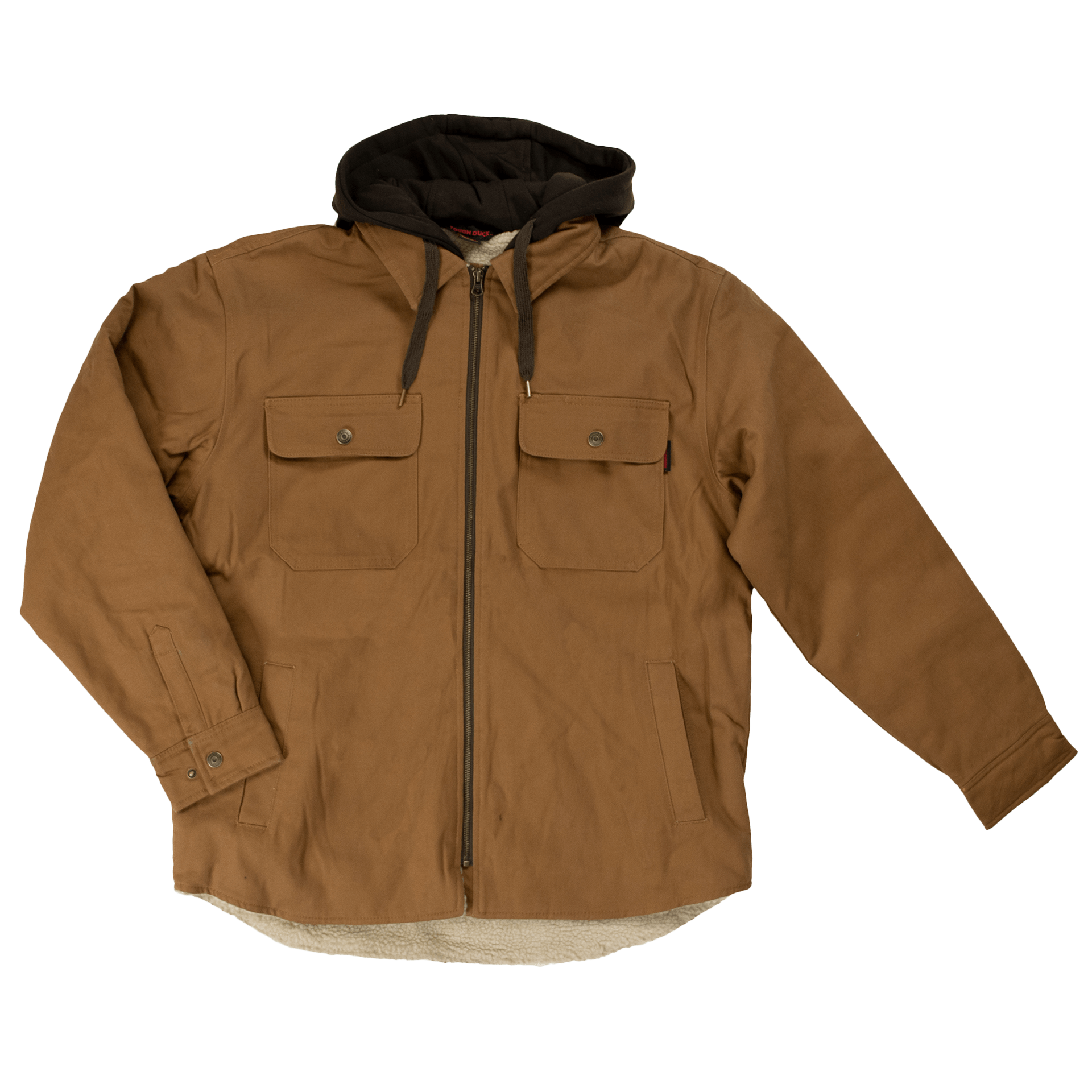 Tough Duck Sherpa Lined Duck Shirt - WS03 - Brown