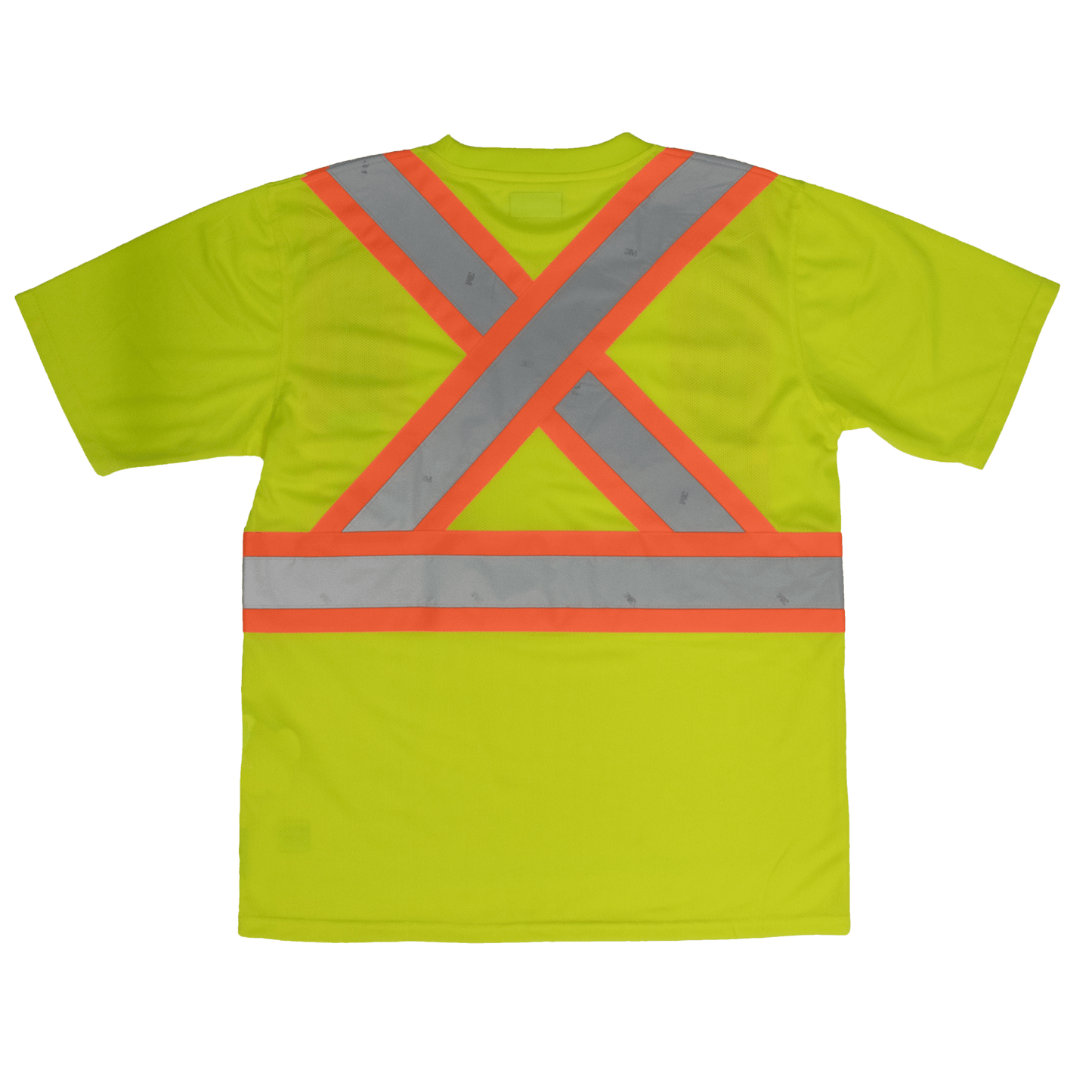 Tough Duck Short Sleeve Safety T-Shirt - S392 - Fluorescent Green - back