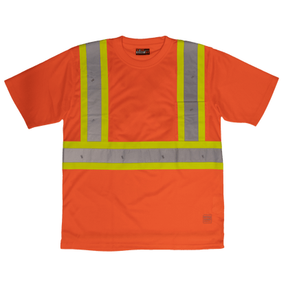 Tough Duck Short Sleeve Safety T-Shirt - S392 - Fluorescent Orange