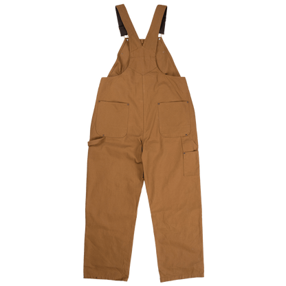Tough Duck Unlined Bib Overalls - i198 - Brown - back