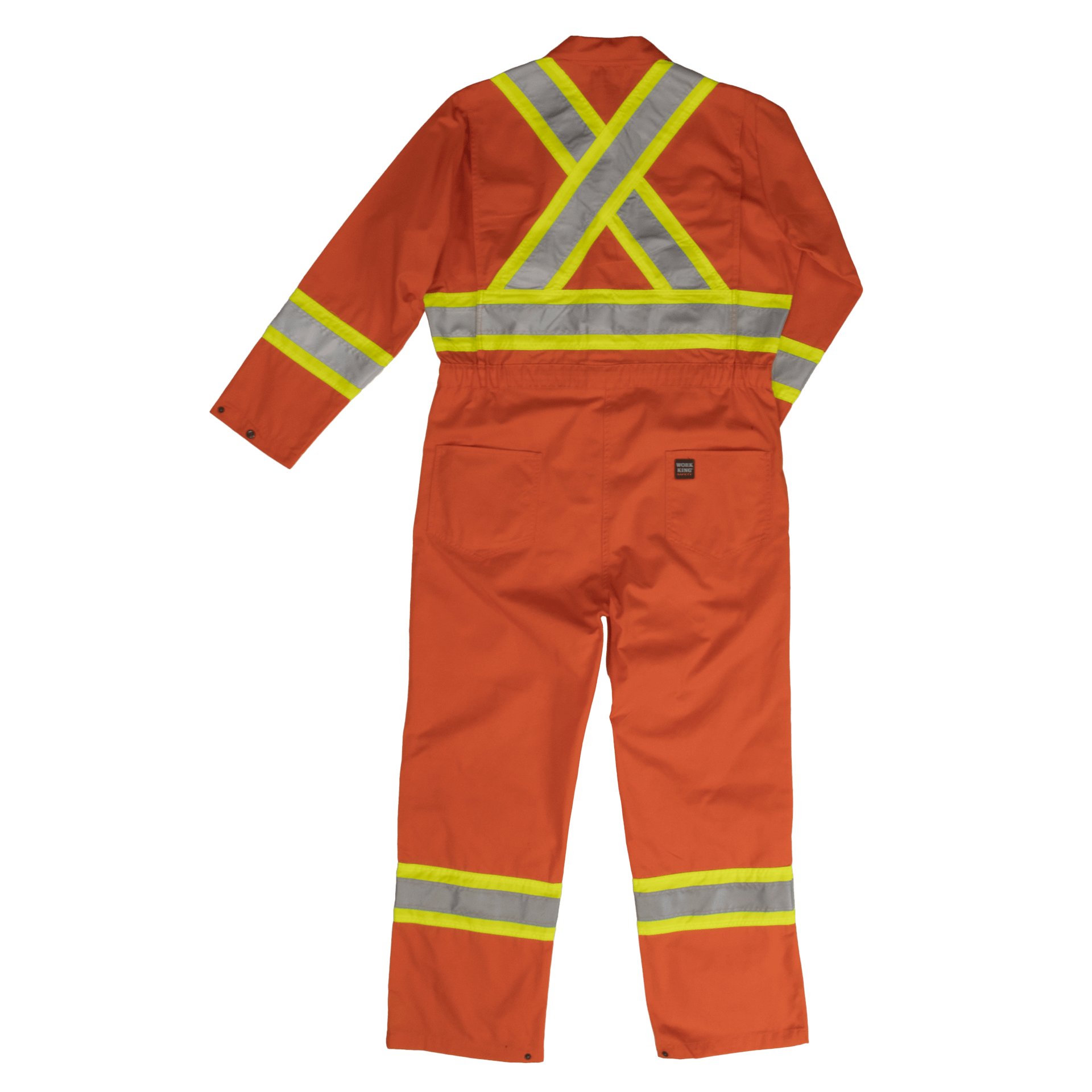Tough Duck Unlined Safety Coverall - S792 - Orange - back