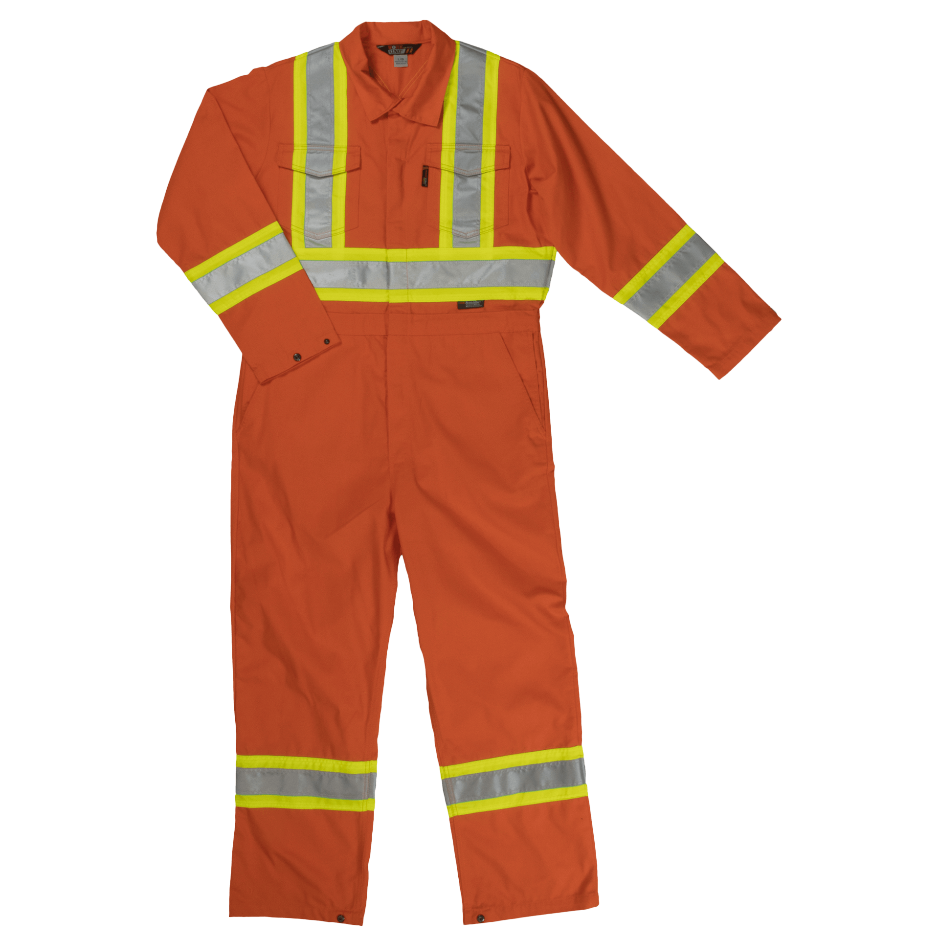 Tough Duck Unlined Safety Coverall - S792 - Orange