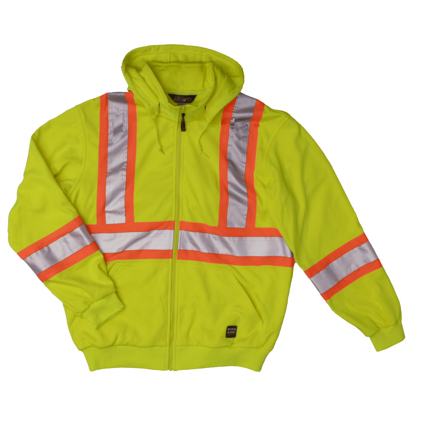 Tough Duck Unlined Safety Hoodie - S494 - Fluorescent Green