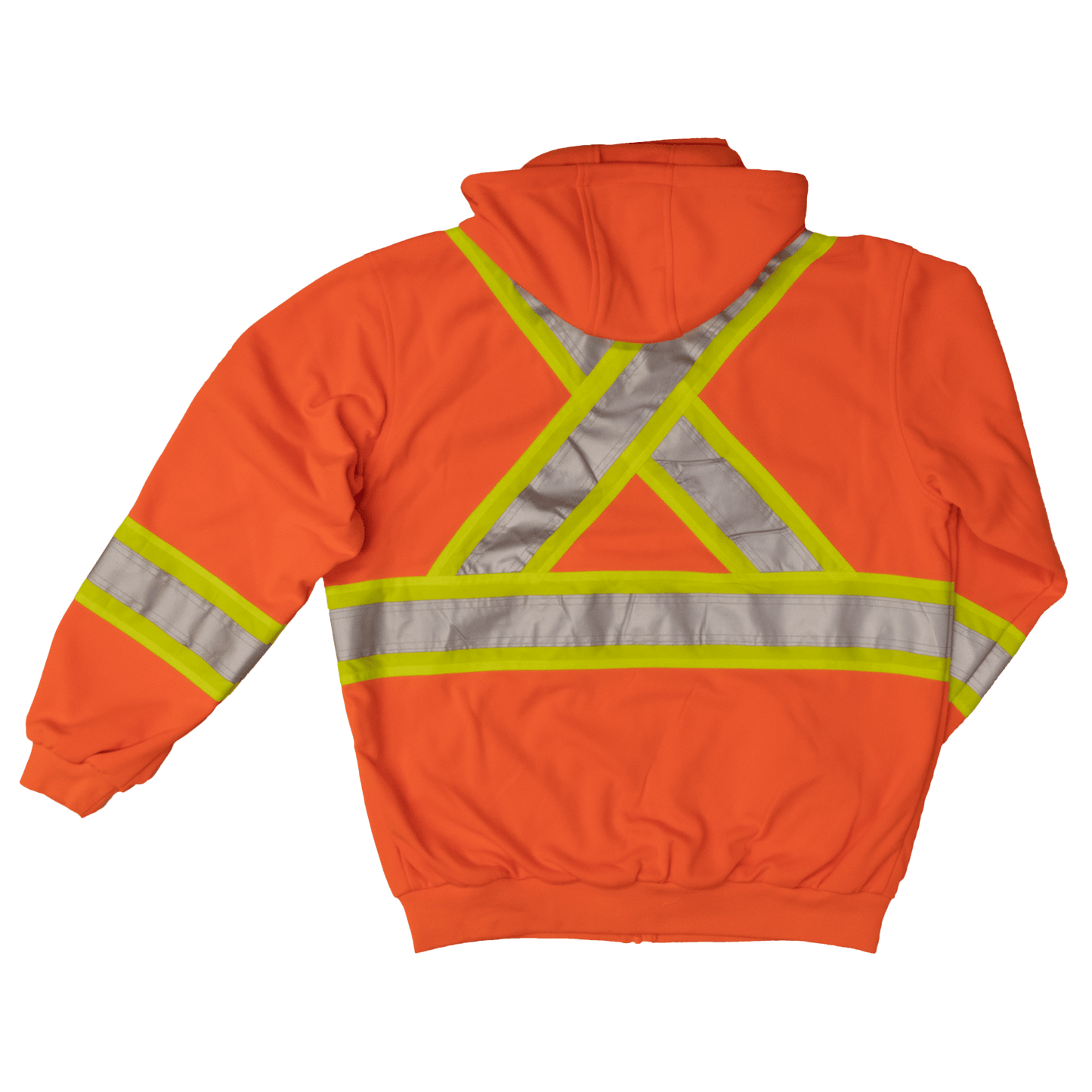 Tough Duck Unlined Safety Hoodie - S494 - Fluorescent Orange - back