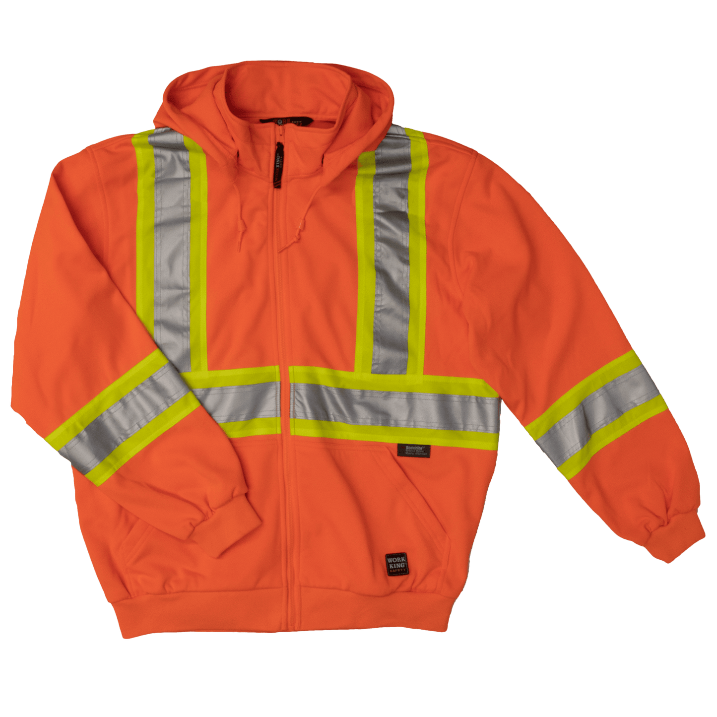 Tough Duck Unlined Safety Hoodie - S494 - Fluorescent Orange