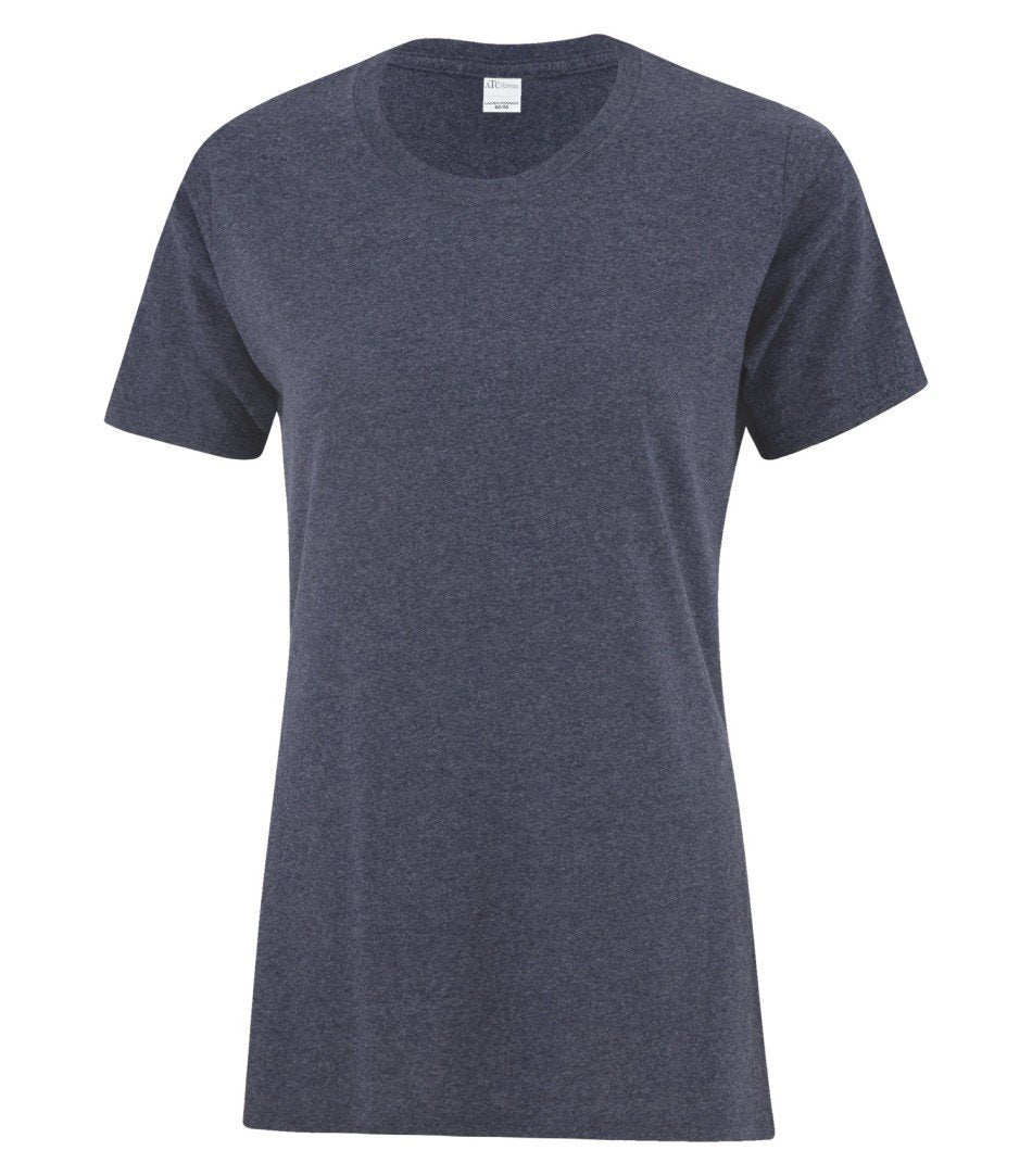 Basic T-Shirt: Women's Cut - ATC1000L - Heather Navy