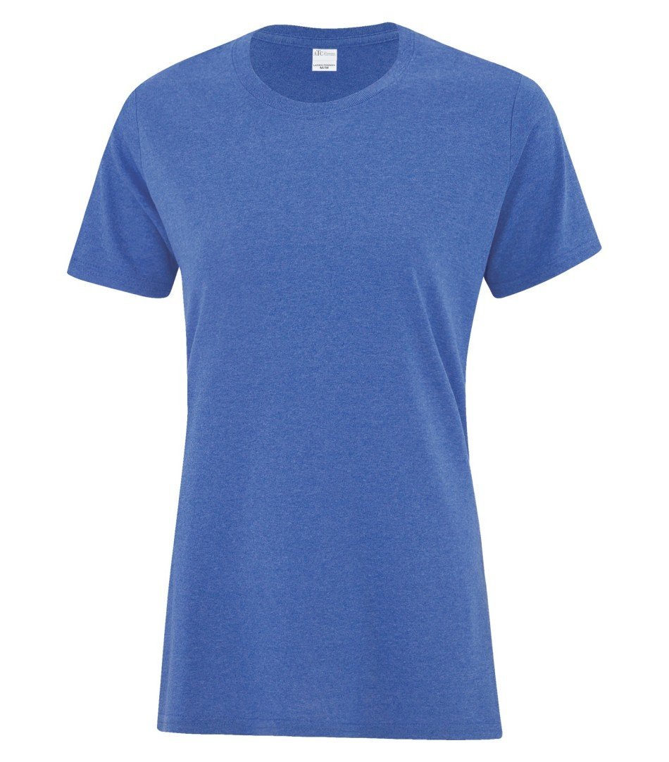 Basic T-Shirt: Women's Cut - ATC1000L - Heather Royal