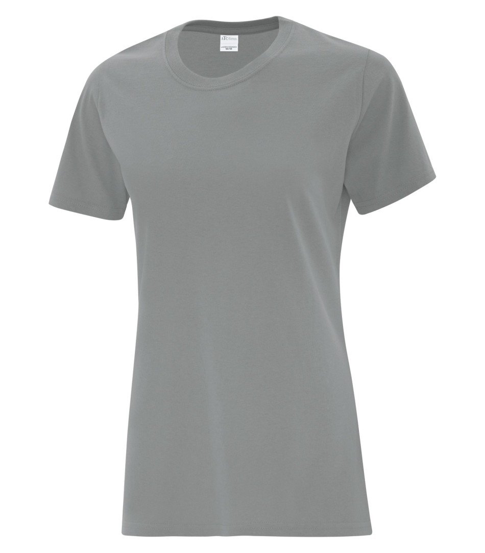 Basic T-Shirt: Women's Cut - ATC1000L - Medium Grey