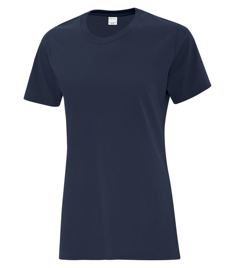 Basic T-Shirt: Women's Cut - ATC1000L - Navy