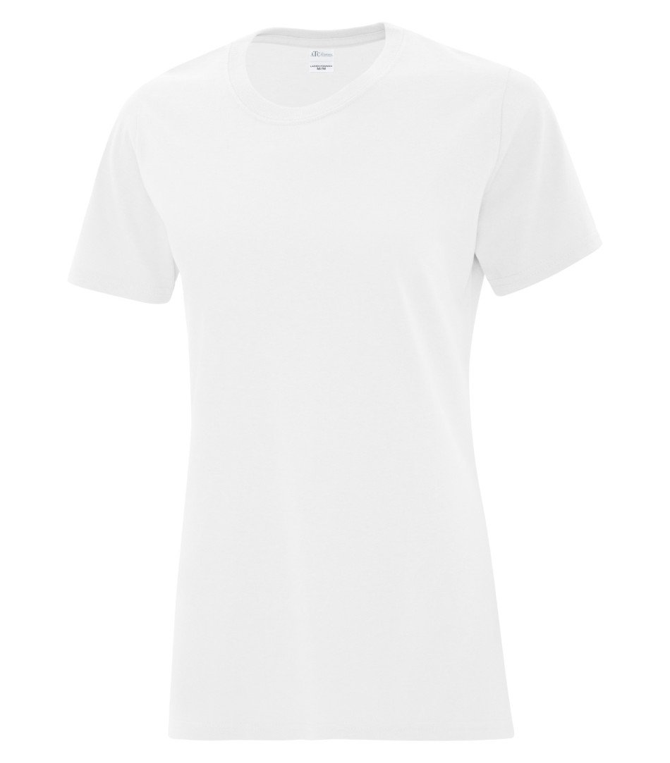 Basic T-Shirt: Women's Cut - ATC1000L - White