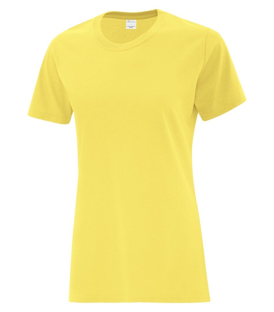 Basic T-Shirt: Women's Cut - ATC1000L - Yellow