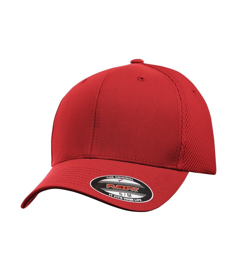 Premium Caps: Air Mesh Hats - ATC6533 - Red/Red