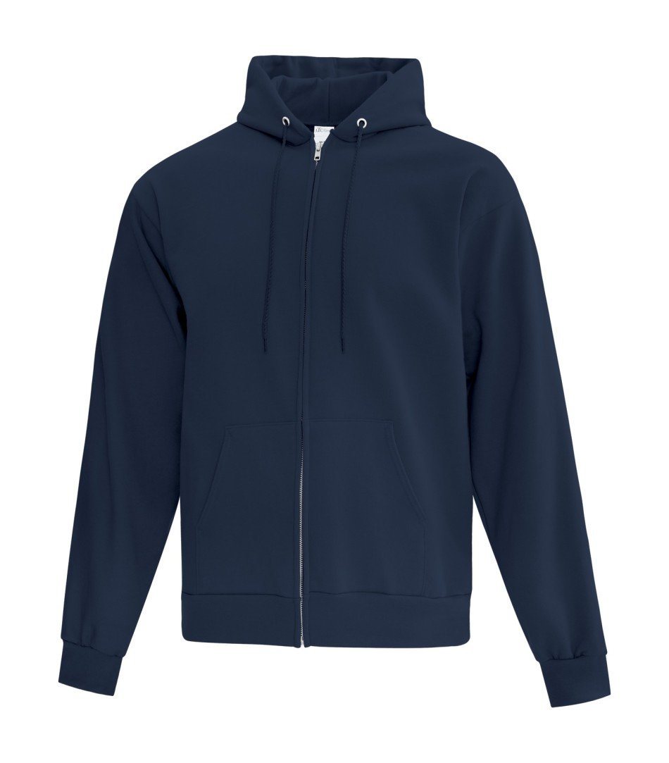 Basic Fleece Sweater: Full Zip - ATCF2600 - Navy