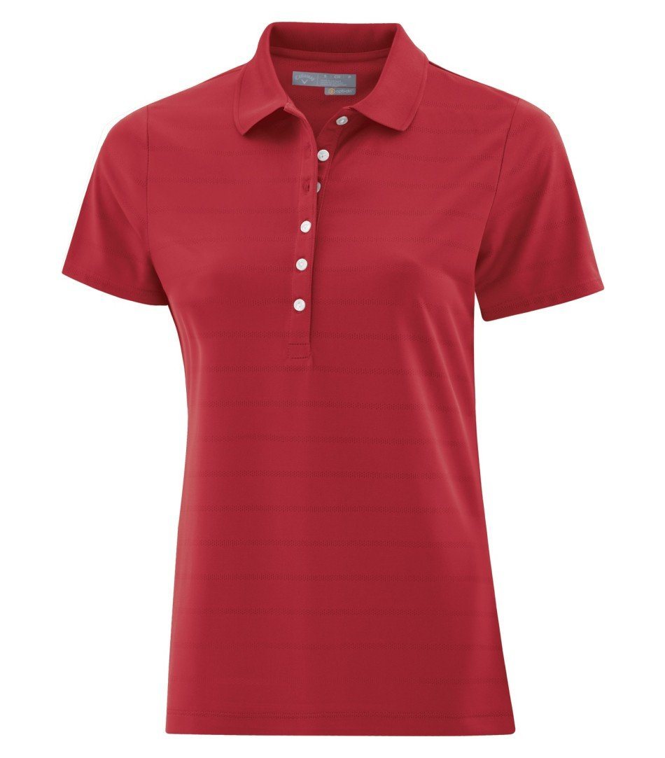 Premium Polo Shirt: Women's Cut Callaway Opti-Vent - CGW437 - Salsa Red