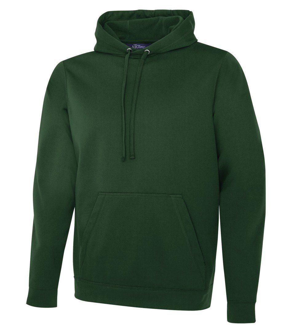 Performance Fleece Sweater:  Men's Cut Basic Solid Colours - F2005 - Forest Green
