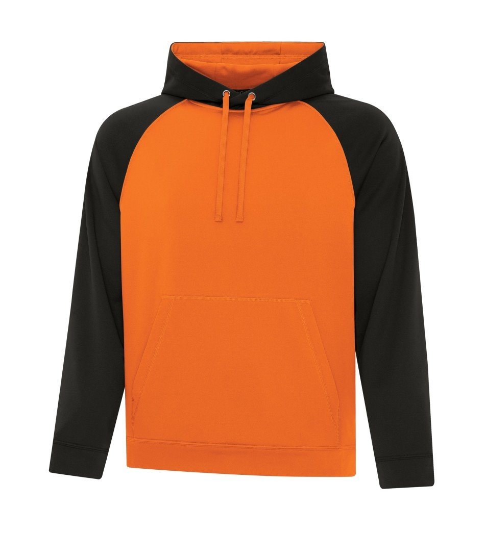 Performance Fleece Sweater: Premium Colour Variations Two Tone - F2037 - Deep Orange