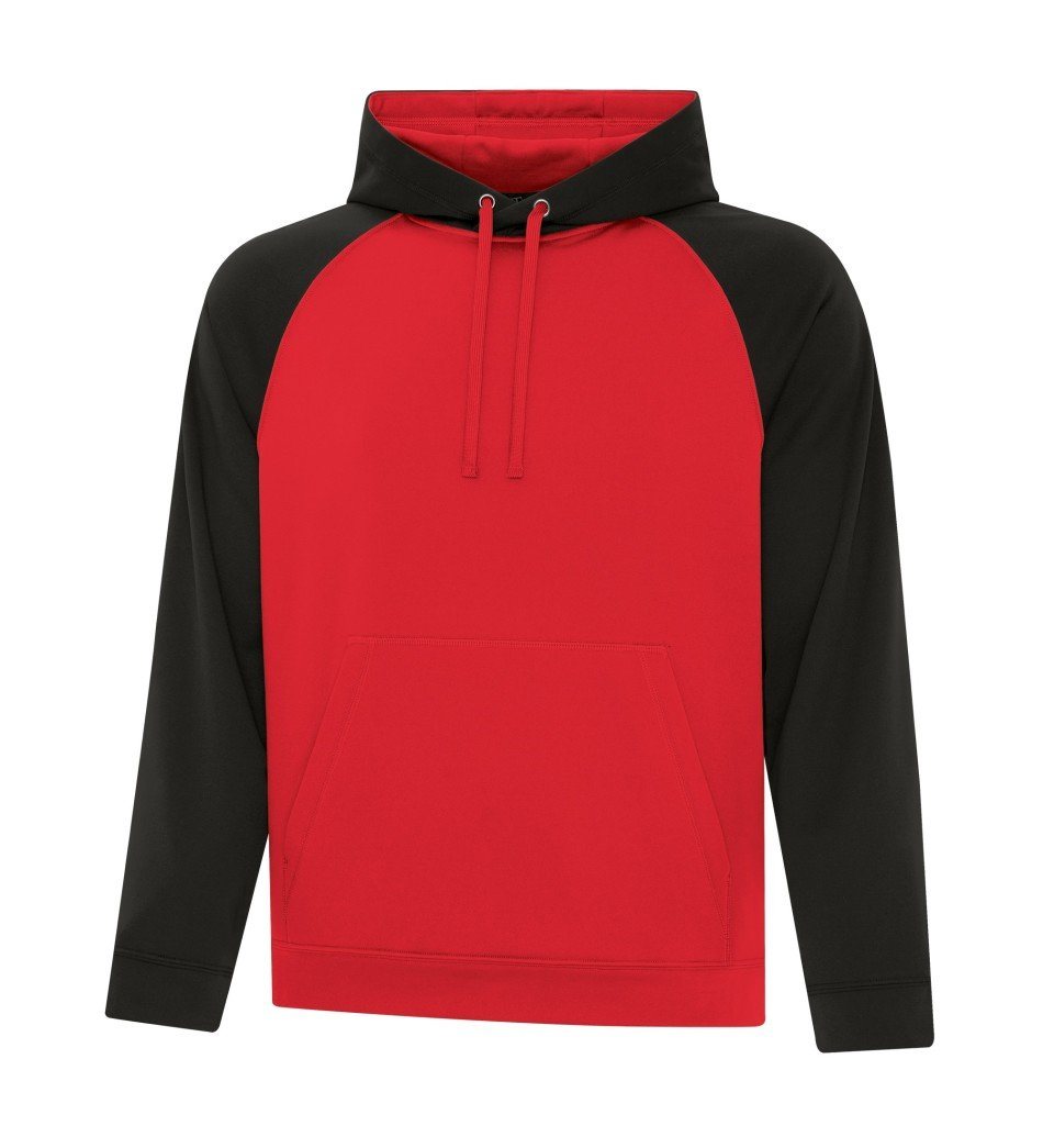 Performance Fleece Sweater: Premium Colour Variations Two Tone - F2037 - True Red